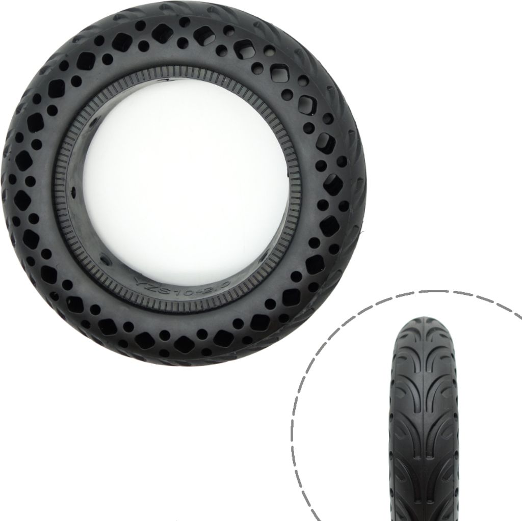 Schlauchloser Vollgummireifen INOPARTS 10x2" für Xiaomi M365 / M365 PRO / PRO 2 / 1S / Essential / Mi 3 Roller
