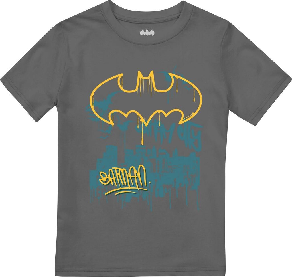 Batman - "Hero Of The Night" T-Shirt für Jungen TV2549 (152-158) (Holzkohle)