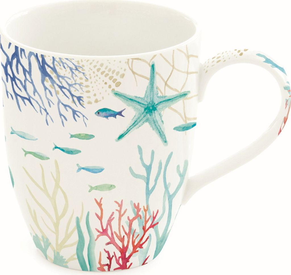 Tasse, Becher Maritim UNDER THE SEA 350ml Porzellan Easy Life