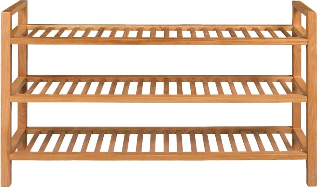 vidaXL Scarpiera a 3 ripiani 100x27x60 cm in legno Immagine del prodotto 