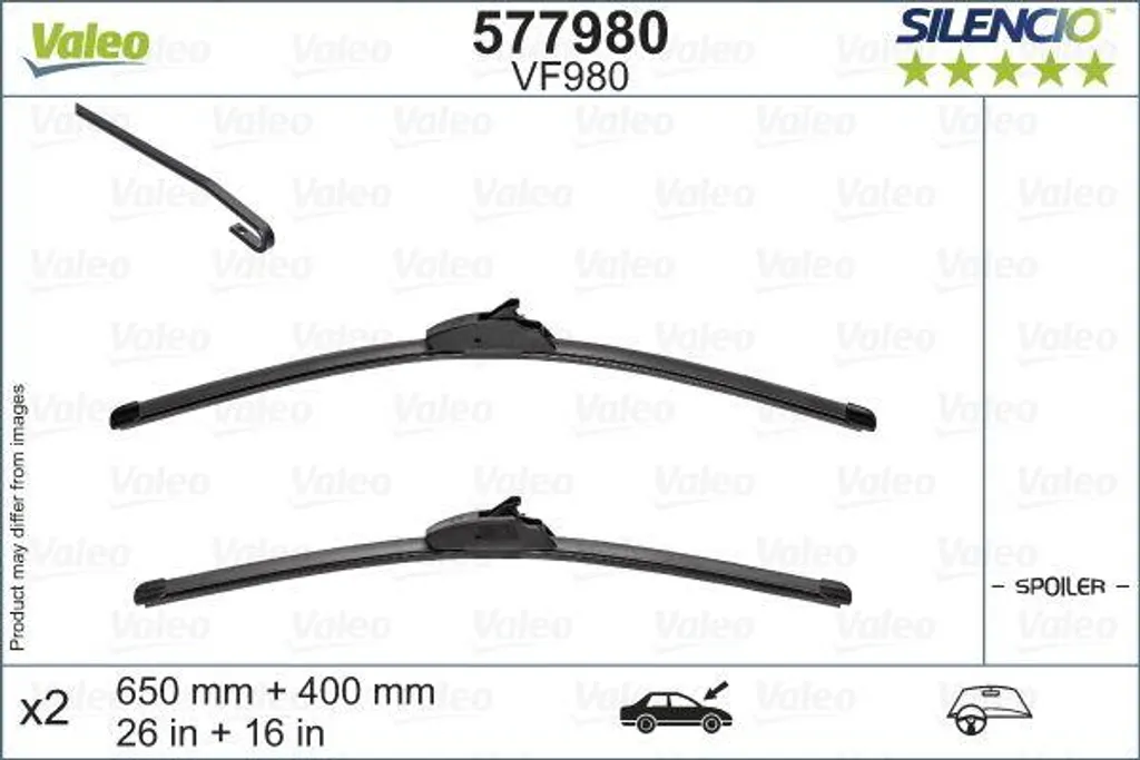 Essuie-glace Valeo 577980 pour une conduite sûre sous la pluie 206