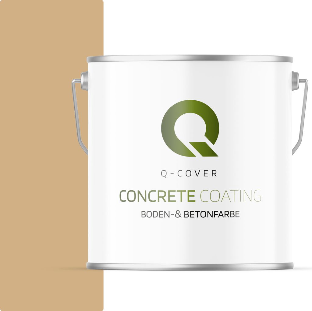 Bodenfarbe | Betonfarbe | Garagenboden | Bodenbeschichtung für Innen | Kellerfarbe Fußbodenfarbe Beige 5L