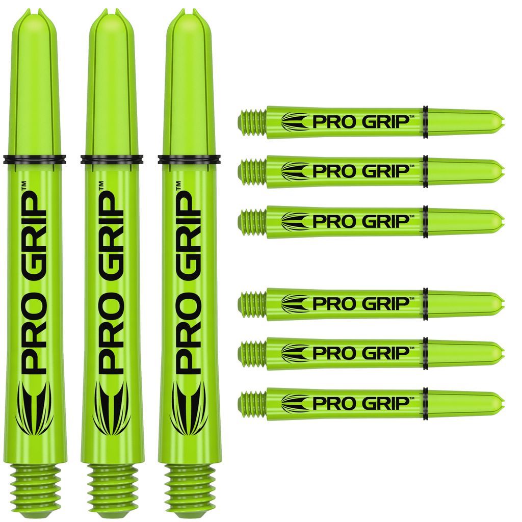 Target - Pro Grip 3er Set - Shaft Lime Green Short = 34,0mm