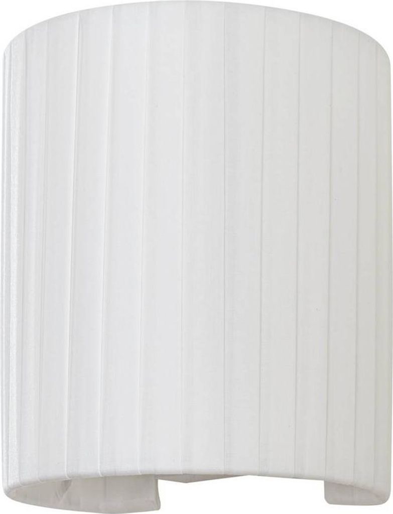 Lindby Wandleuchte Virelle, weiß, Textil, E27