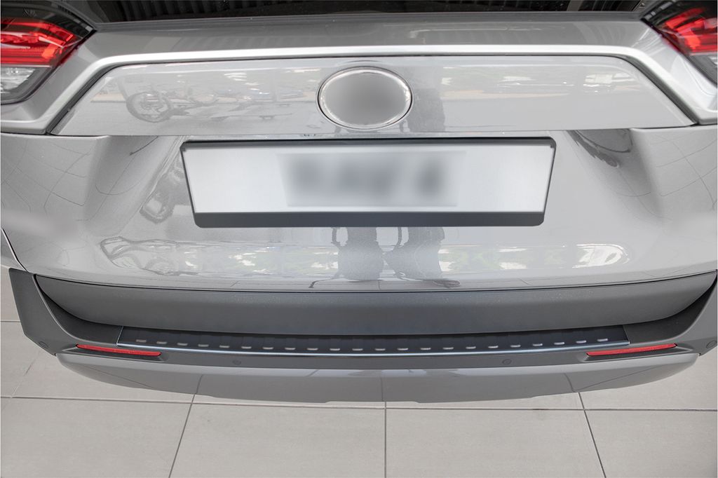 Ladekantenschutz passend für Toyota RAV4 5 Typ XA5 Edelstahl Rostfrei 2019-, Farbe:Silber gebürstet