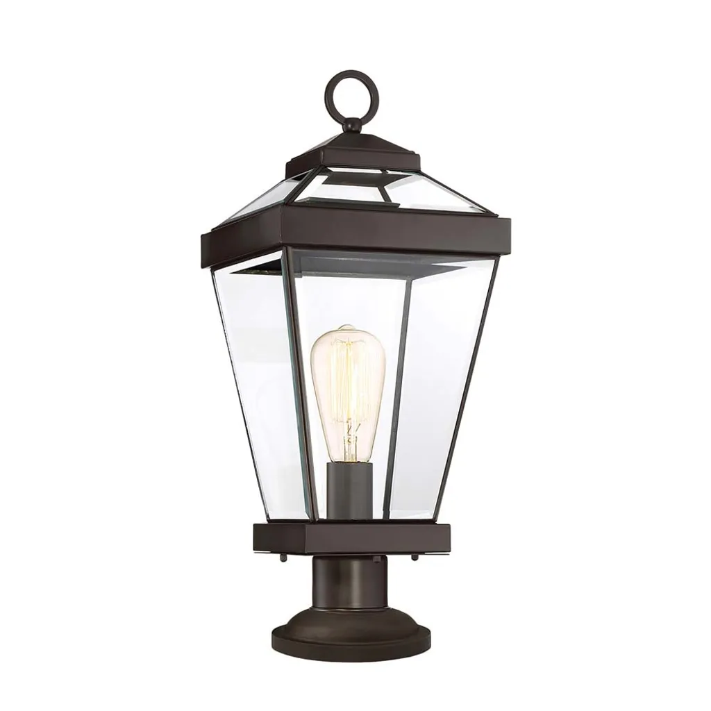 Plinthe d'extérieur Western Brown E27 60W Ravine Quoizel - Luminaire Pro