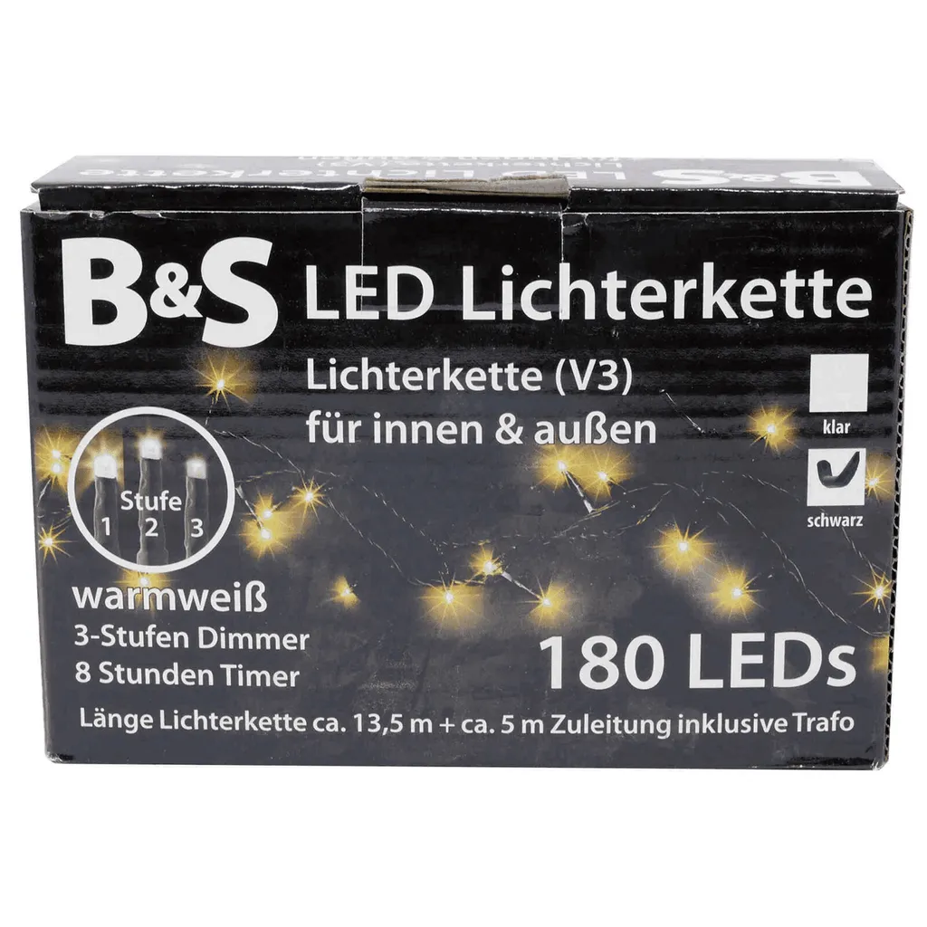 Catena Luminosa 180 LED Bianco Caldo: Illuminazione Decorativa 8 Modalità