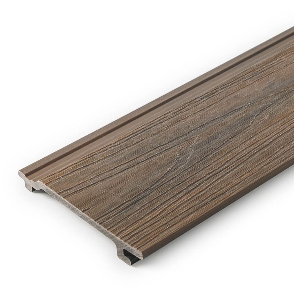 PREMIUM WPC Fassadeverkleidung Verbundwerkstoff | TEAK | Muster Holzprobe Musterstück | LIDERWOOD