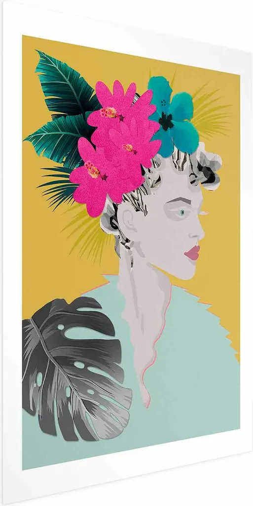 Poster Arredo Salone Parrucchieri 60x90 - Fiori di Capelli Professionale