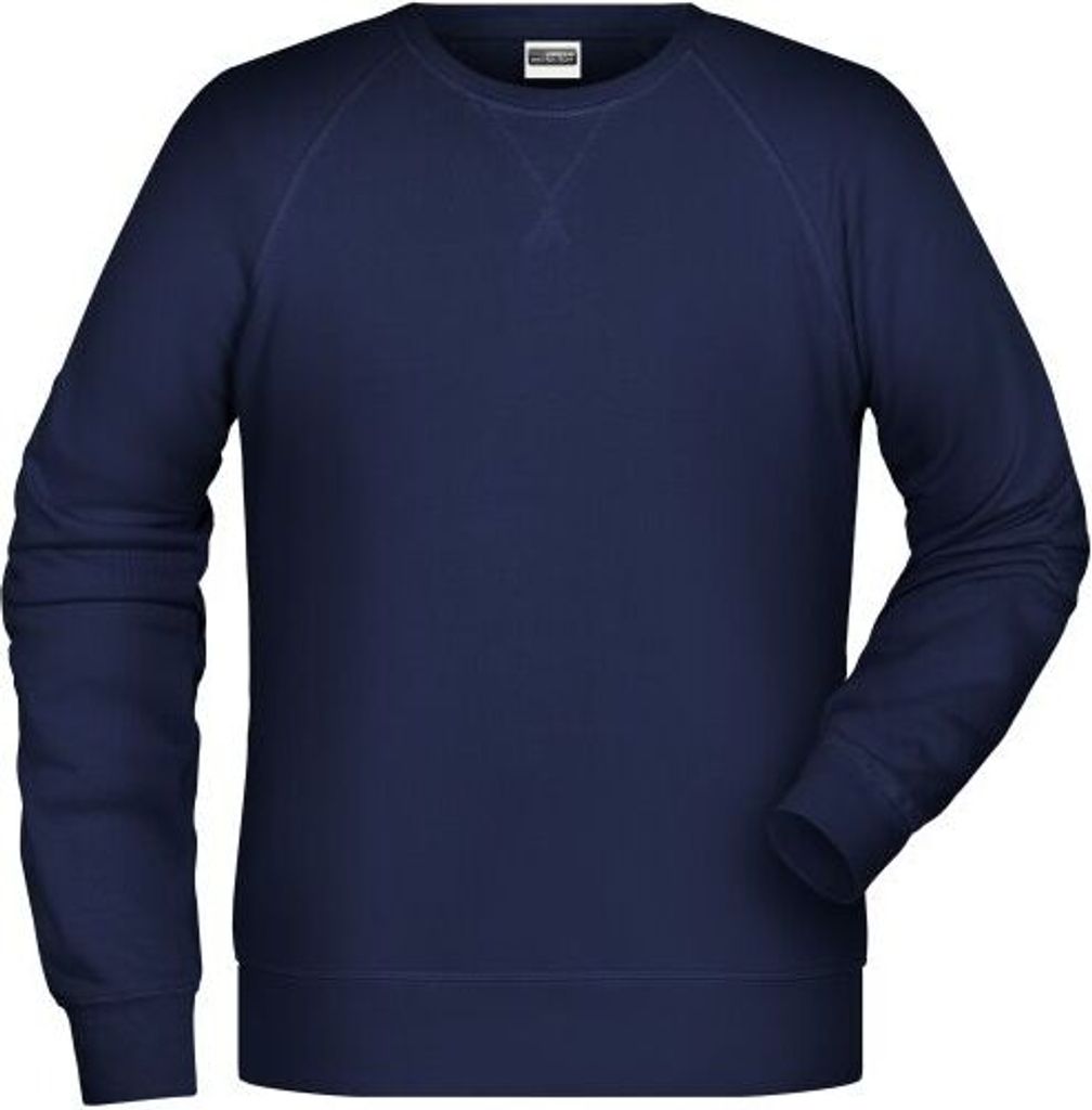Klassisches Sweatshirt mit Raglanärmeln navy, Gr. L
