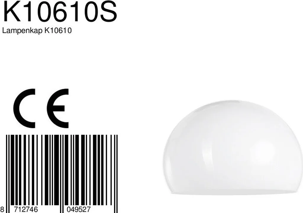 Abat-jour Conique 38cm en Plastique Blanc - Compatible Douille E27 - 4