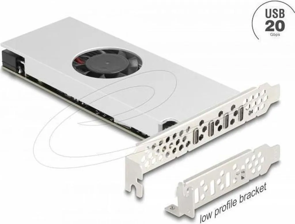 Carte Contrôleur PCIe x16 avec 4 Ports USB Type-C 20Gbps pour PC de Bureau