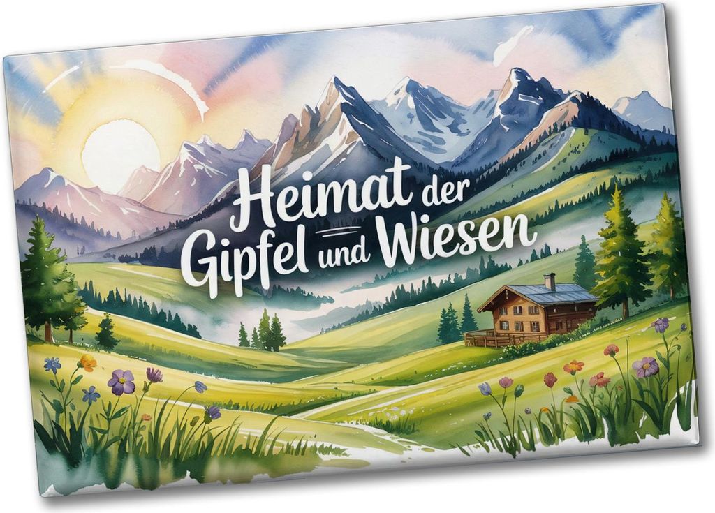 Allgäu Berge Souvenir Souvenir Magnet Heimat der Gipfel