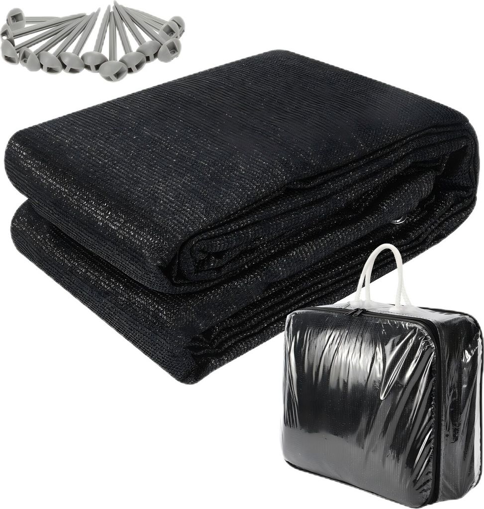 TolleTour Vorzeltteppich Zelt Teppich viele Größen,Anti-Rutsch,Rasenschutz,Schwarz 2,5x3,5m