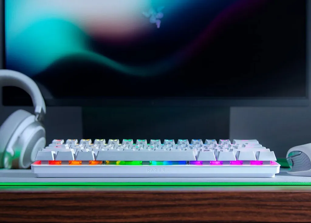 Clavier Gaming Mécanique Razer Huntsman Mini Format 60% Blanc QWERTY - 7