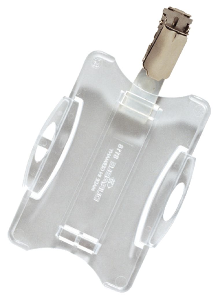 DURABLE Ausweishalter mit Clip für 1 Karte 25 St., 811819