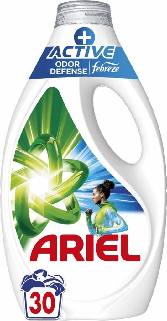 Ariel Flüssigwaschmittel + Active Odor Defense - 30 Wäschen - 1,35 Liter - 1 Stück