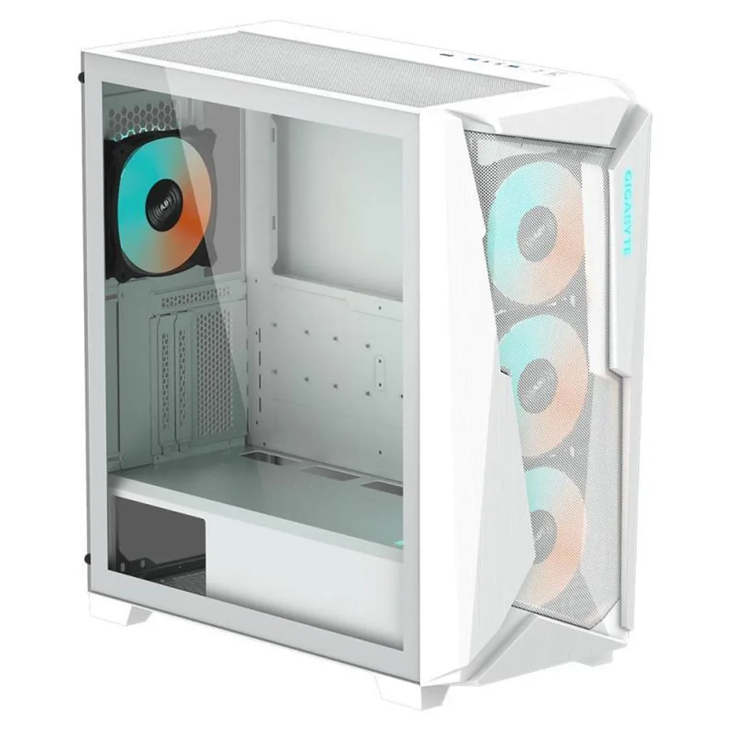 Boîtier Gaming GIGABYTE C301 GLASS BLANC pour Configuration ATX - 2