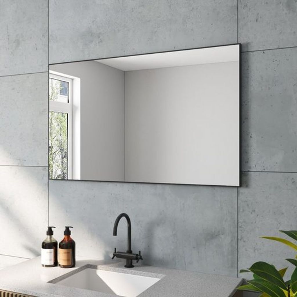 100x60 cm Wandspiegel Modern Badspiegel Rechteckiger Produktbild 