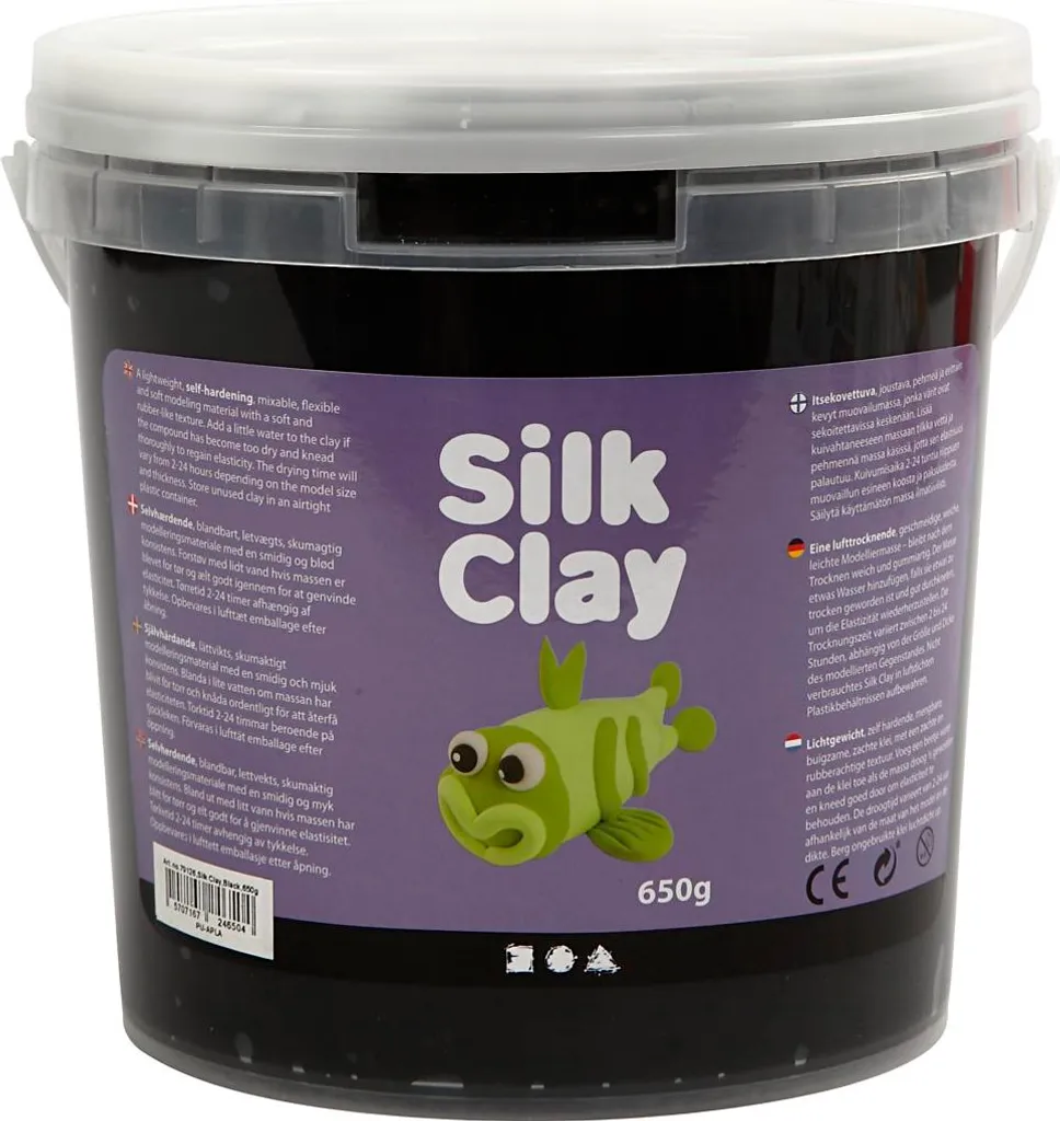 Silk Clay argile de soie propre qui ne colle pas et sèche sans craquer