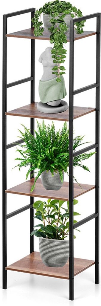 Etagère en métal pour le salon avec 4 étagères en MDF, 29,5 Image du produit 