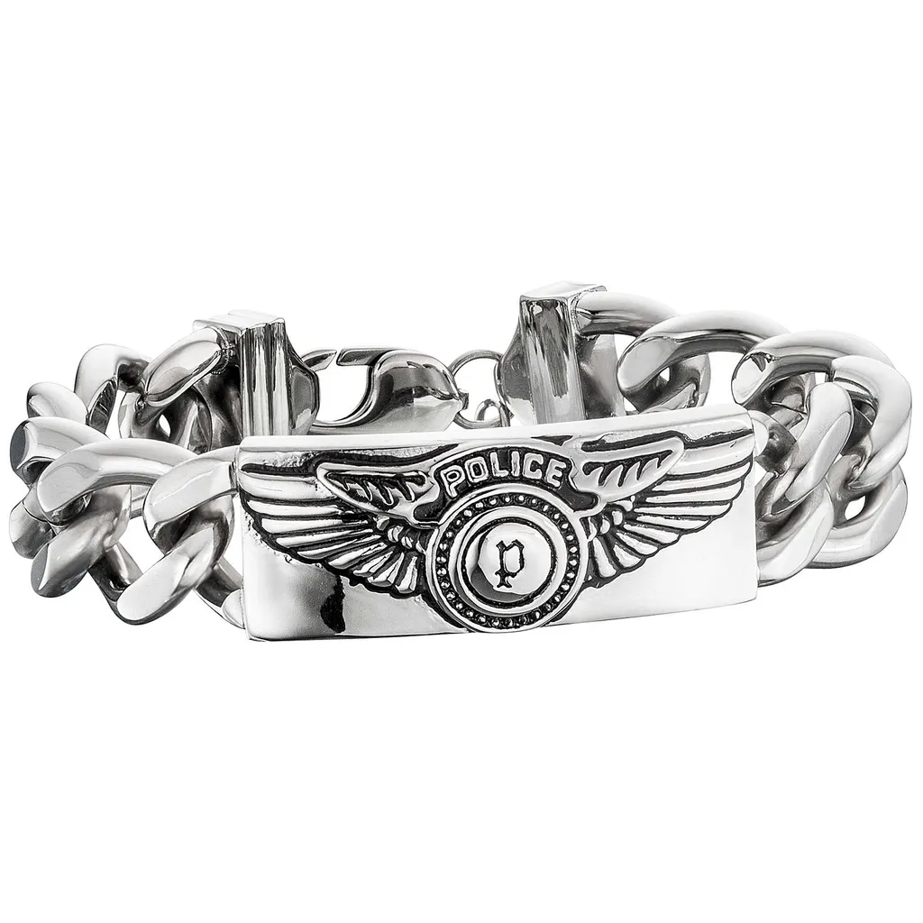 Gioielli Police S14AIC08B: Bracciale Uomo in Acciaio Inox Urban Look