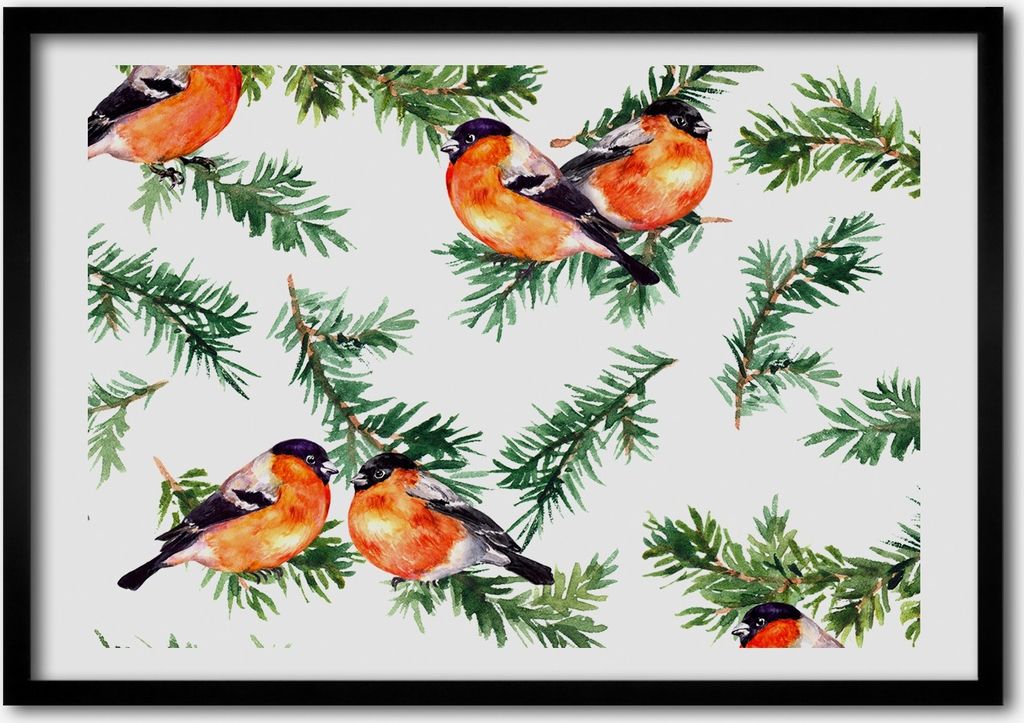 Bild - Bilderrahmen - 100 cm x 70 cm - MDF - Rahmen - Foto - Wandkunst Robin auf iglaku