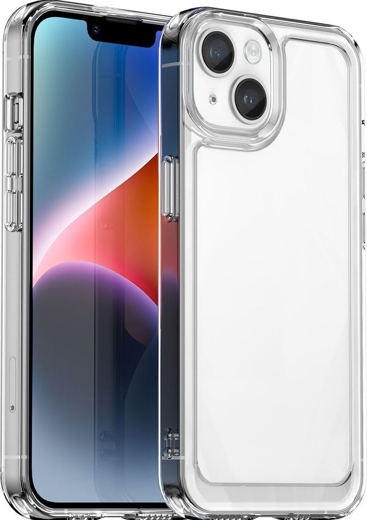 Mobigear Crystal Durchsichtig iPhone 15 Hülle Flexibles TPU Backcover - Transparent