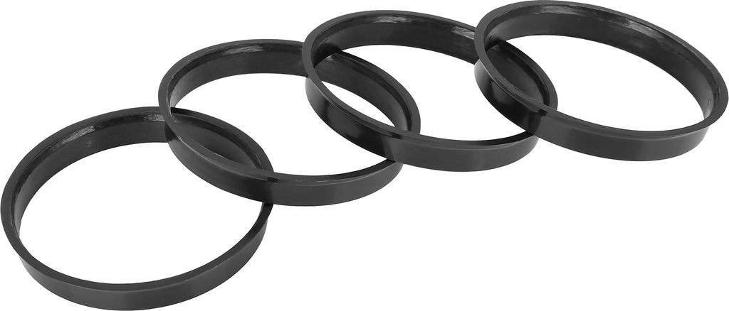 4 Stücke Kunststoff Zentrierringe Distanzringe für Universal 67.1-65.1mm Schwarz