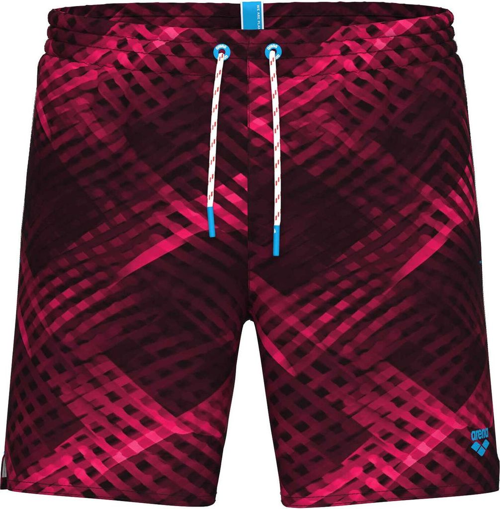 Arena MEN'S ARENA WATER PRINTS BEACH BOXER AO LILAC-WHITE LILAC-WHITE L