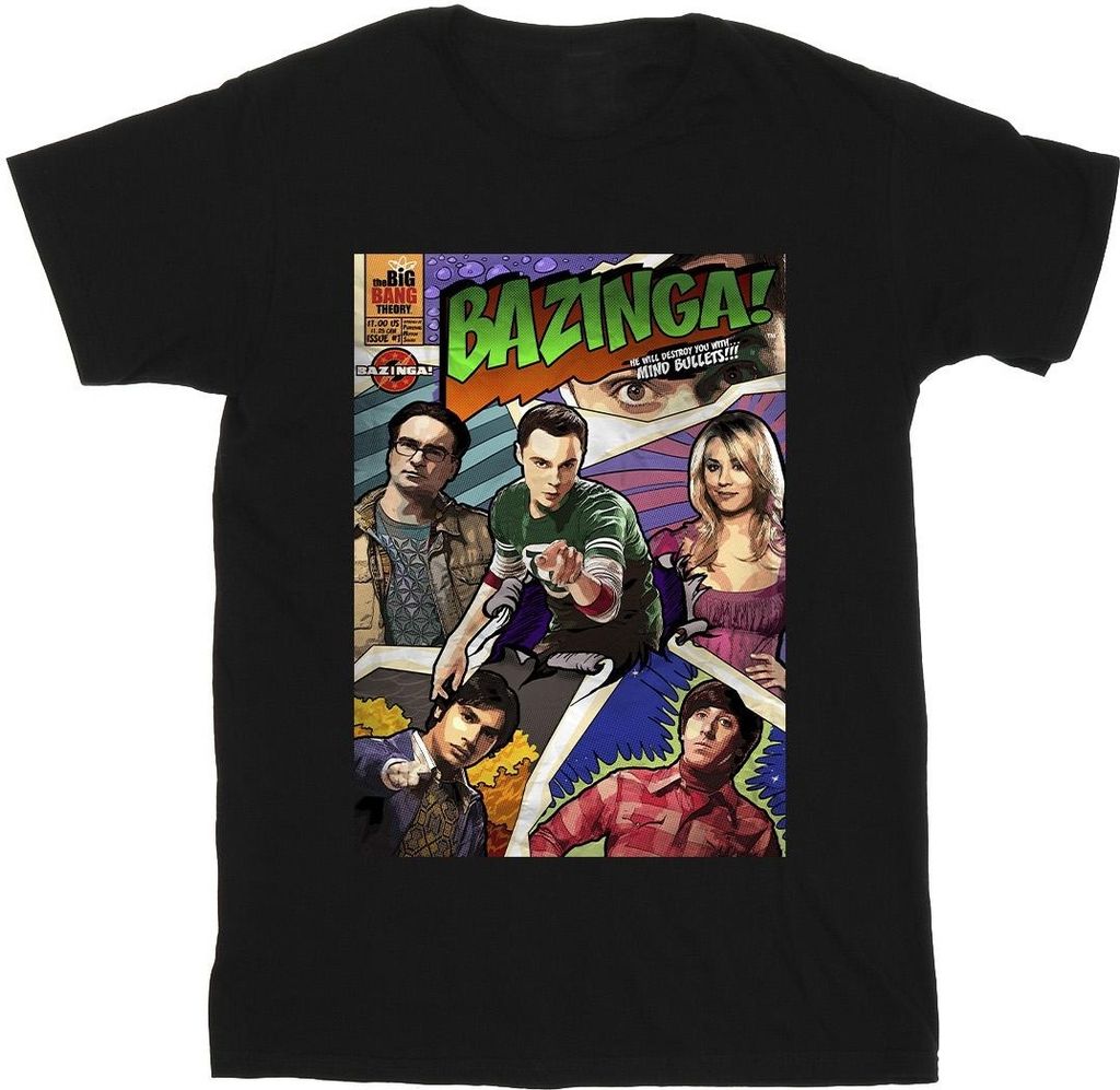 The Big Bang Theory - "Bazinga" T-Shirt für Herren BI13307 (XL) (Schwarz)