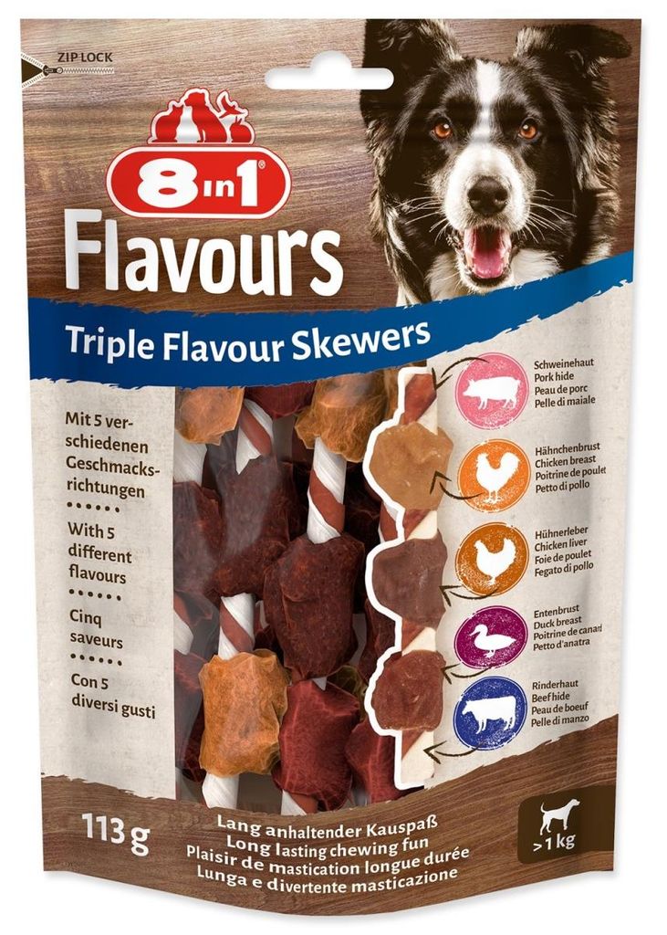 Triple Flavour, Skewers, Przysmak dla psa, 113g (PRODUKT Z Zdjęcie produktu 
