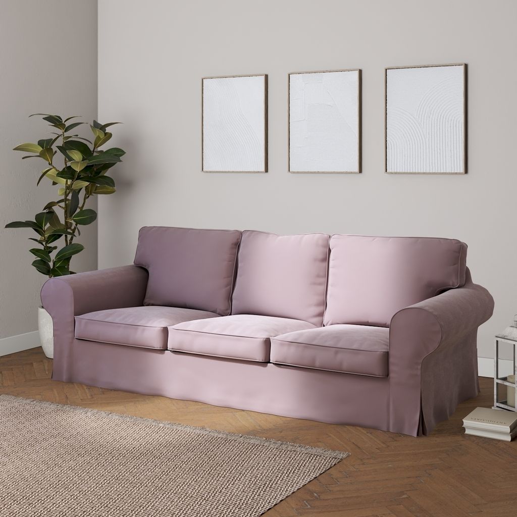 Dekoria Bezug für Ektorp 3-Sitzer Schlafsofa, neues Modell (2013), rosa, 40cm x 30cm x 60cm