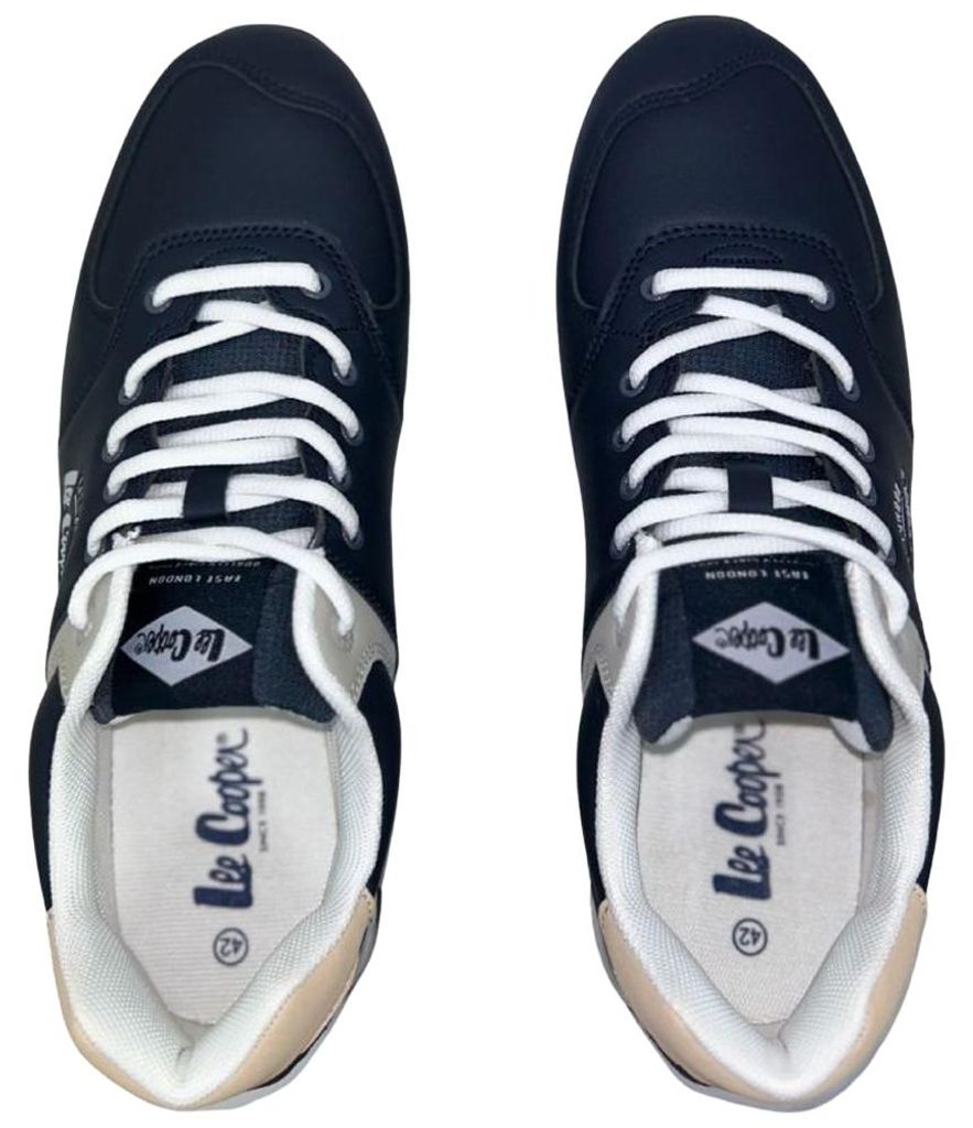 Lee Cooper - Herren Sneaker "LCJ233130" MR1510 (40,5 EU) (Schwarz/Marineblau)