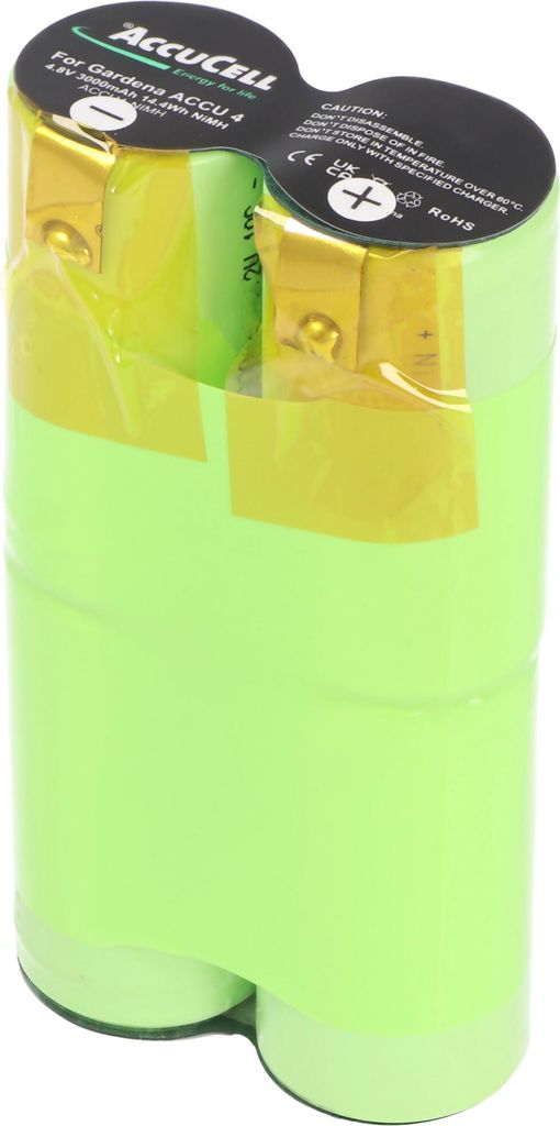 3000mAh Gardena ACCU4 Akku passend für Gardena 4,8 Volt, 6,3 und 4,8mm Kontakte