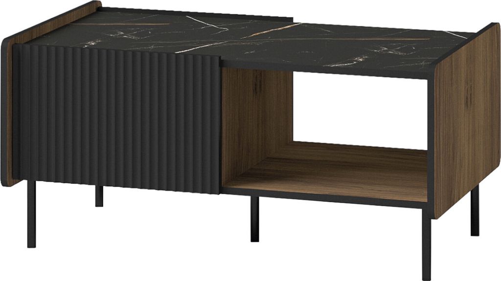 Couchtisch Kaffeetisch PRESTI 11 Wohnzimmertisch mit Stauraum 98x47x58cm rechteckig