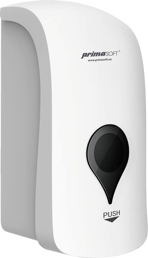 Seifenspender, Type 090310, Flüssigseifenspender Wandmontage, 1000 ml, 1400 Dosen, ABS Kunststoff, Weiß