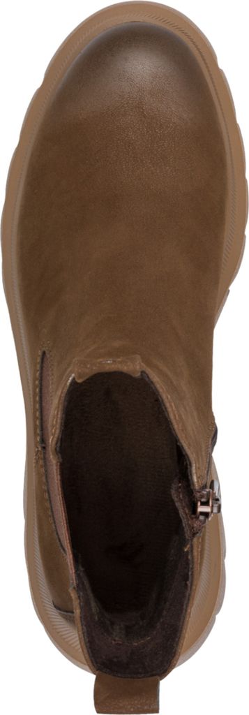 MARCO TOZZI Damen Stiefelette Chelsea mit Zugschlaufen 2-25432-45, Größe:37 EU, Farbe:Braun