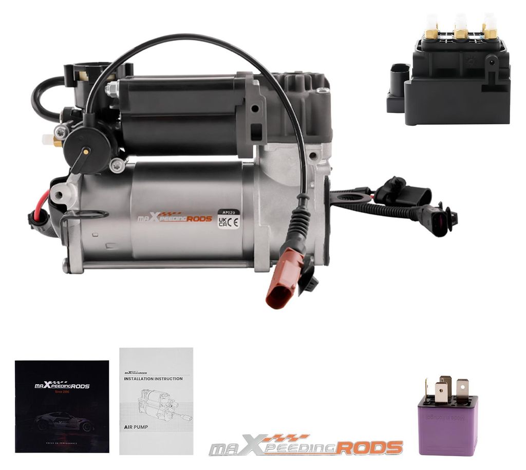 Kompressor + Ventilblock + Relais for Audi A8 D3 Benziner 4E 4E0616007B