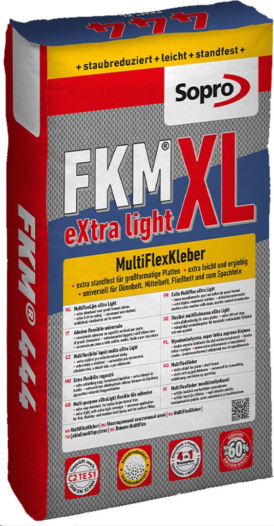 SOPRO FKM XL Multiflexkleber extra Light, 15 Kg Produktbild 