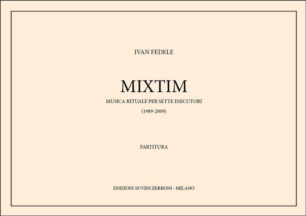 Ivan Fedele, Mixtim Mixed Ensemble Partitur