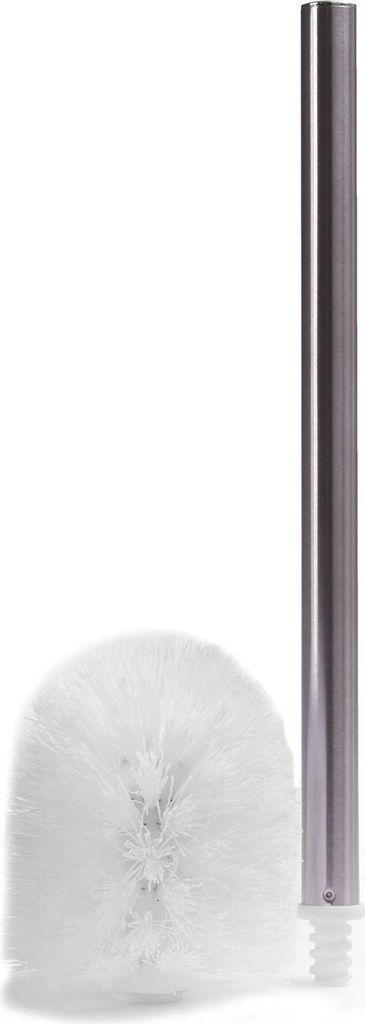 WC-Bürste MSV Ø 8 cm edelstahl/weiß gebürstet 141191 Produktbild 