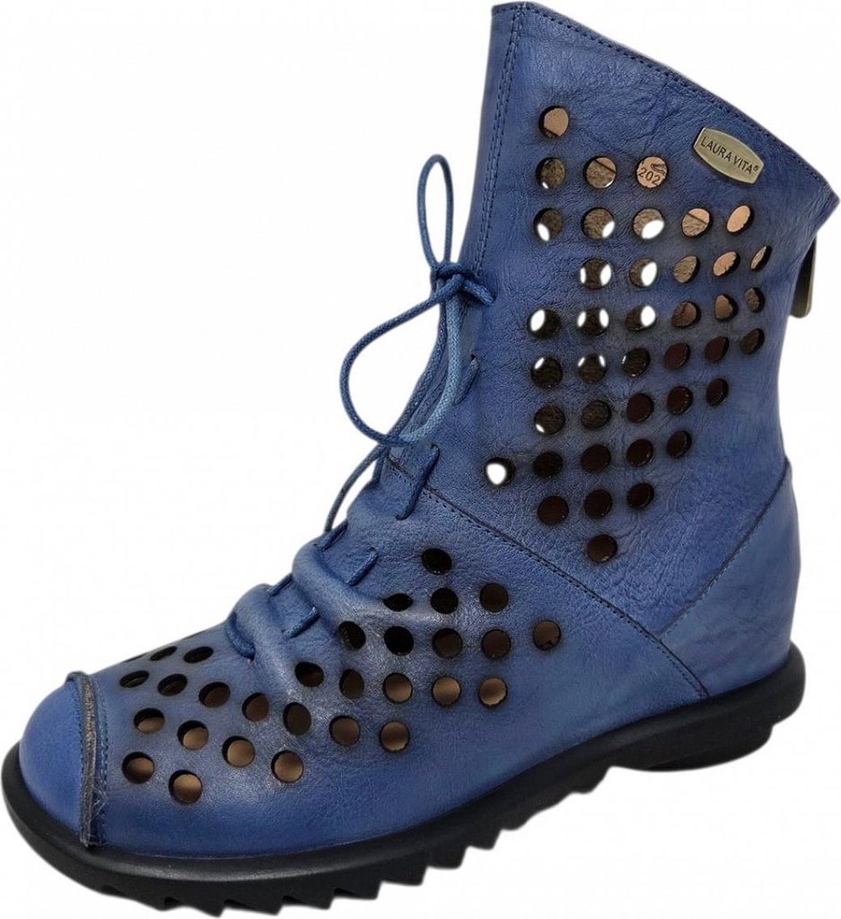 Laura Vita Lara Vita Sommerstiefel Schnürstiefel Blau Produktbild 
