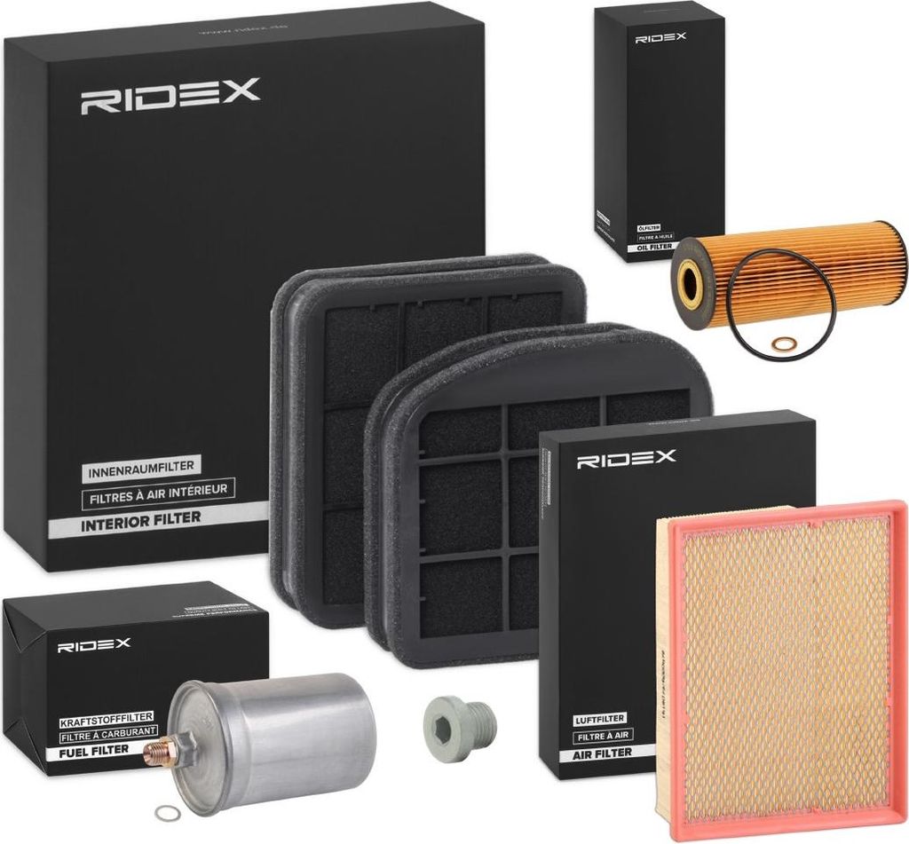 RIDEX Filterset Inspektionspaket Filtersatz passend für MERCEDES-BENZ C-Klasse Limousine (W202)