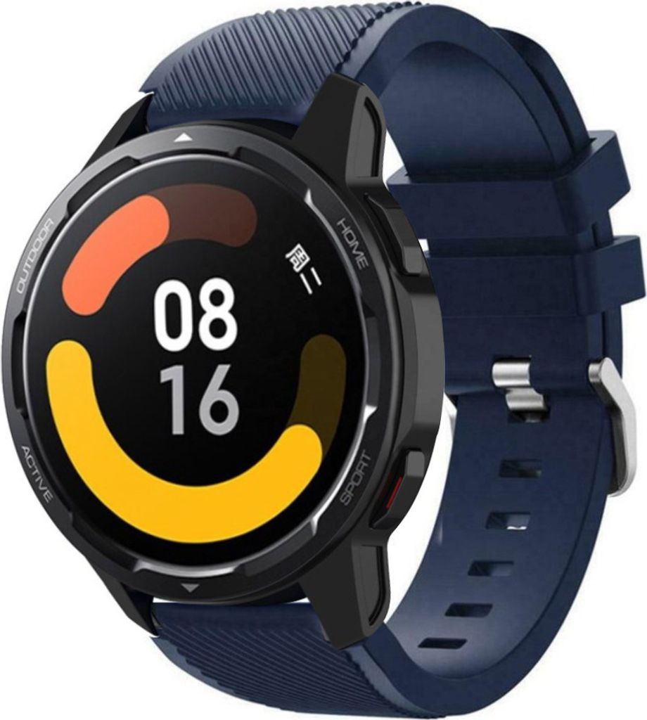 Strap-it Xiaomi Watch S1 Silikonarmband (Dunkelblau)
