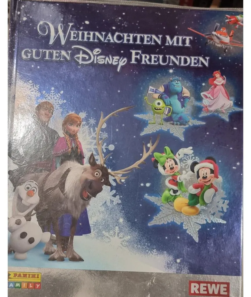 Album Noël avec les bons amis de Disney complet avec autocollants Panini