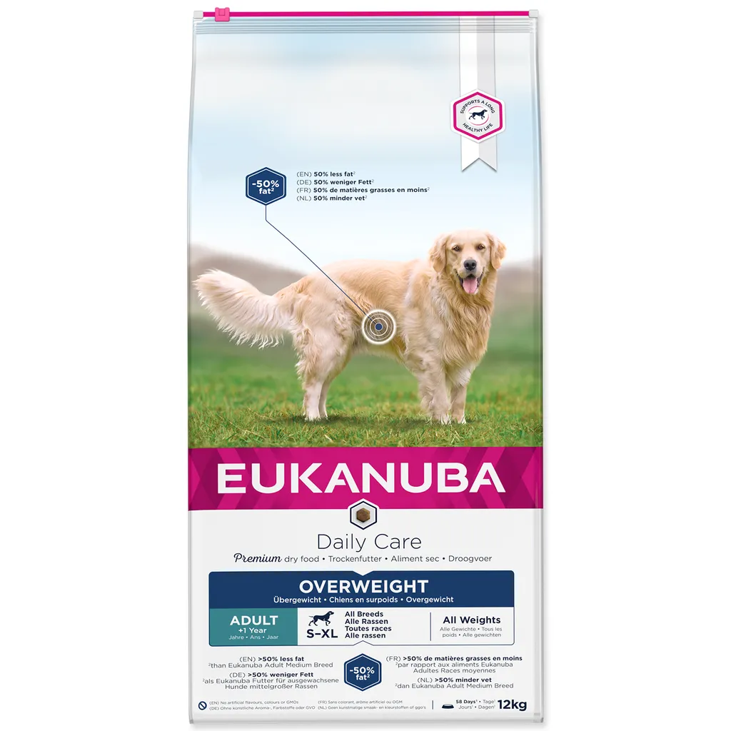 Croquettes Allégées pour Chien EUKANUBA Daily Care Excès de Poids 12kg