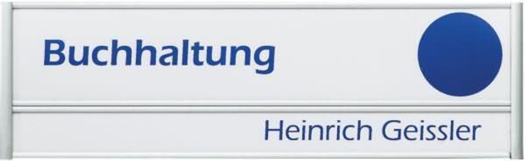 Türschild Silver, 180 x 54 mm, 2 Profile