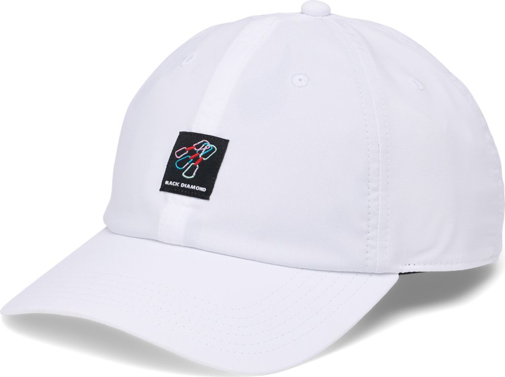 Synthetic Dad Hat, 9690 White-Blk Woven Qckdrs Patch, One Size, Black Diamond