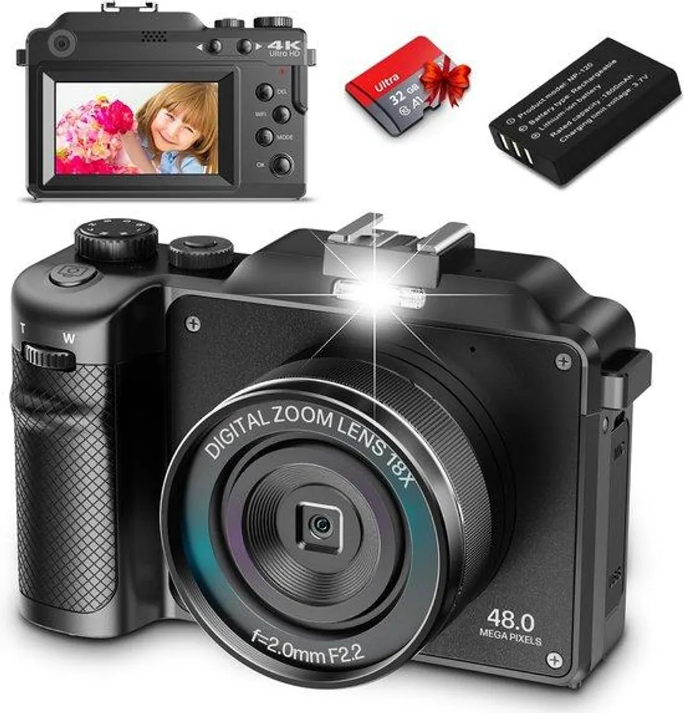 Appareil photo numérique compact autofocus haute résolution : finies les photos floues